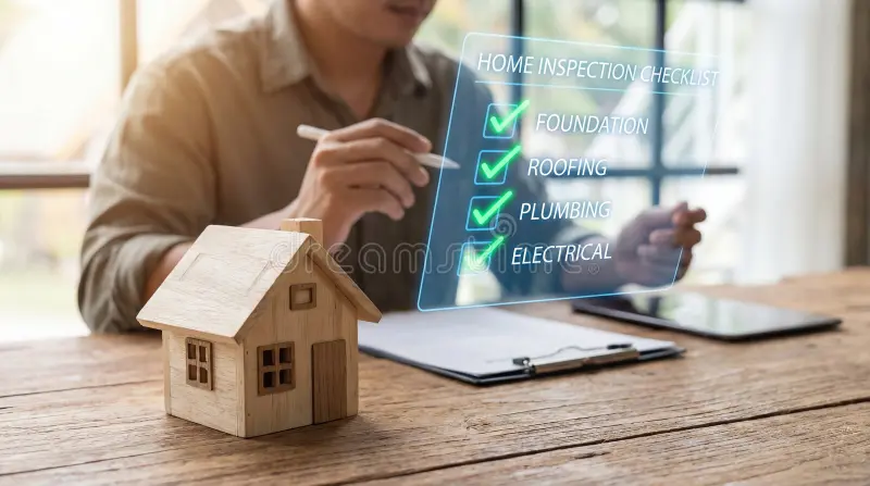 Digital home inspection checklist on tablet